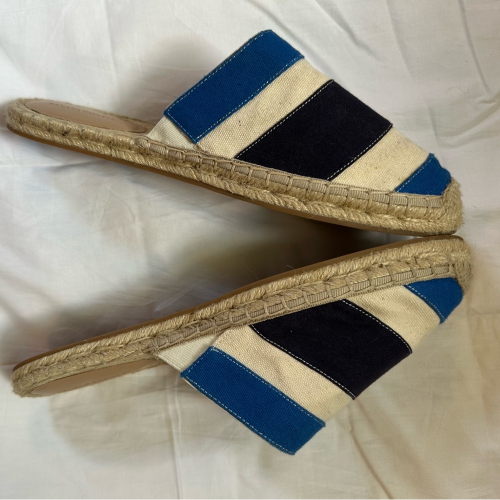 Banana republic blue, black, white espadrilles loafers. Size 10 - Picture 2 of 6